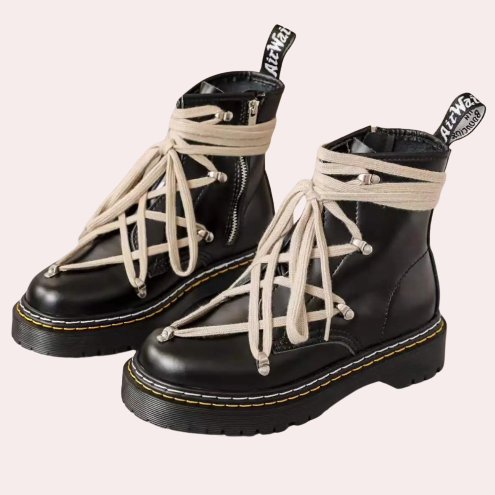 Herren-Schnürstiefel mit hohem Schaft