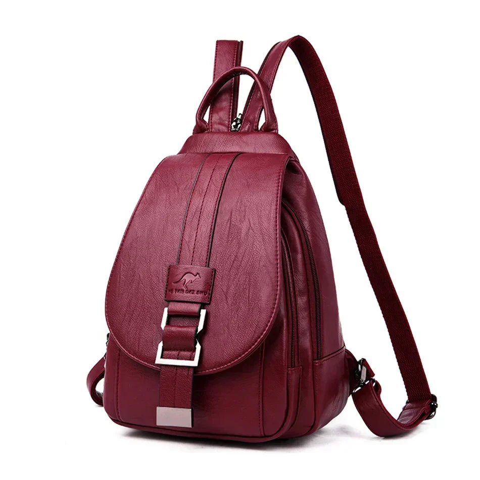 Mochila de mujer con solapa frontal