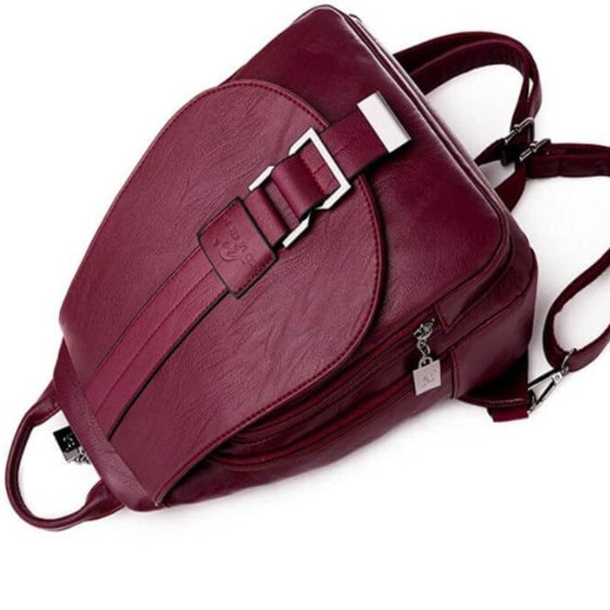 Mochila de mujer con solapa frontal