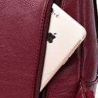 Mochila de mujer con solapa frontal