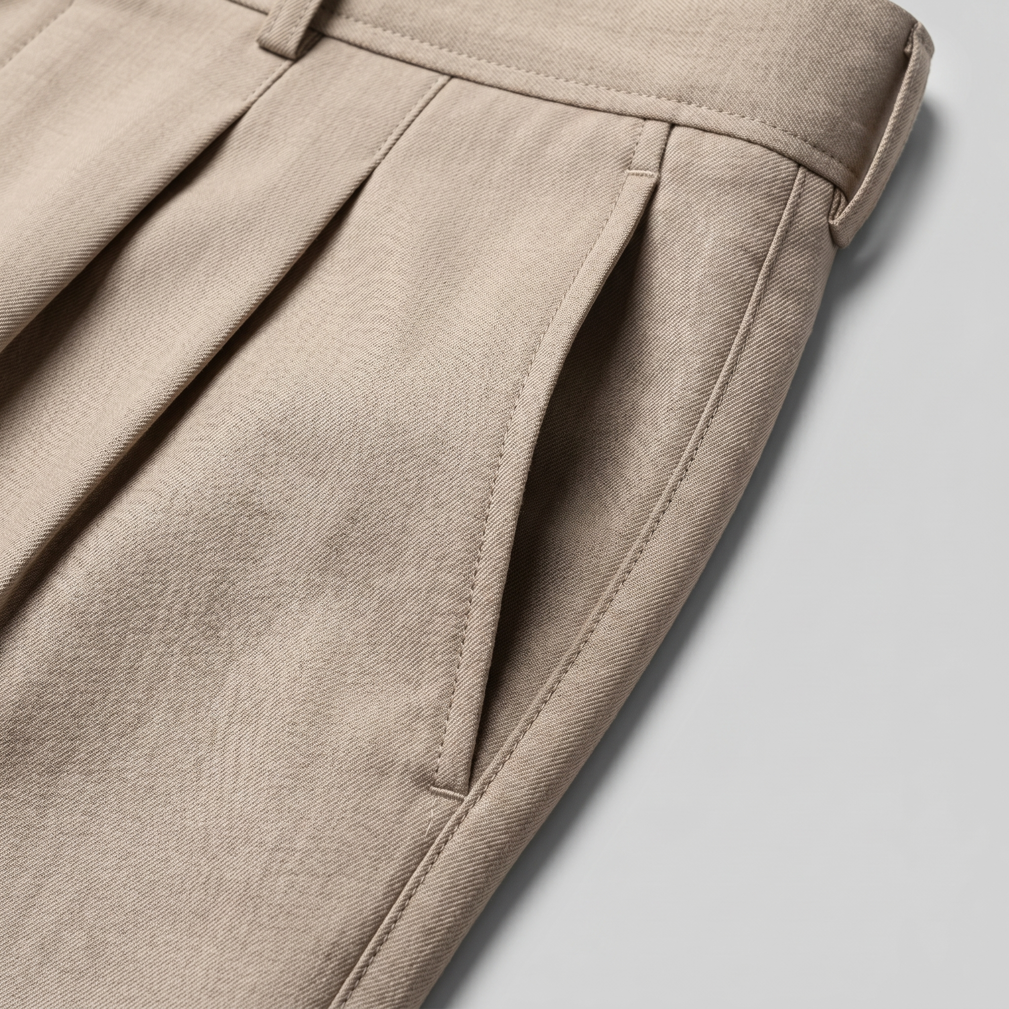Tailored Trousers Heren Wide Leg Belted Elastische Taille