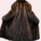 Men's Long Faux Fur Coat