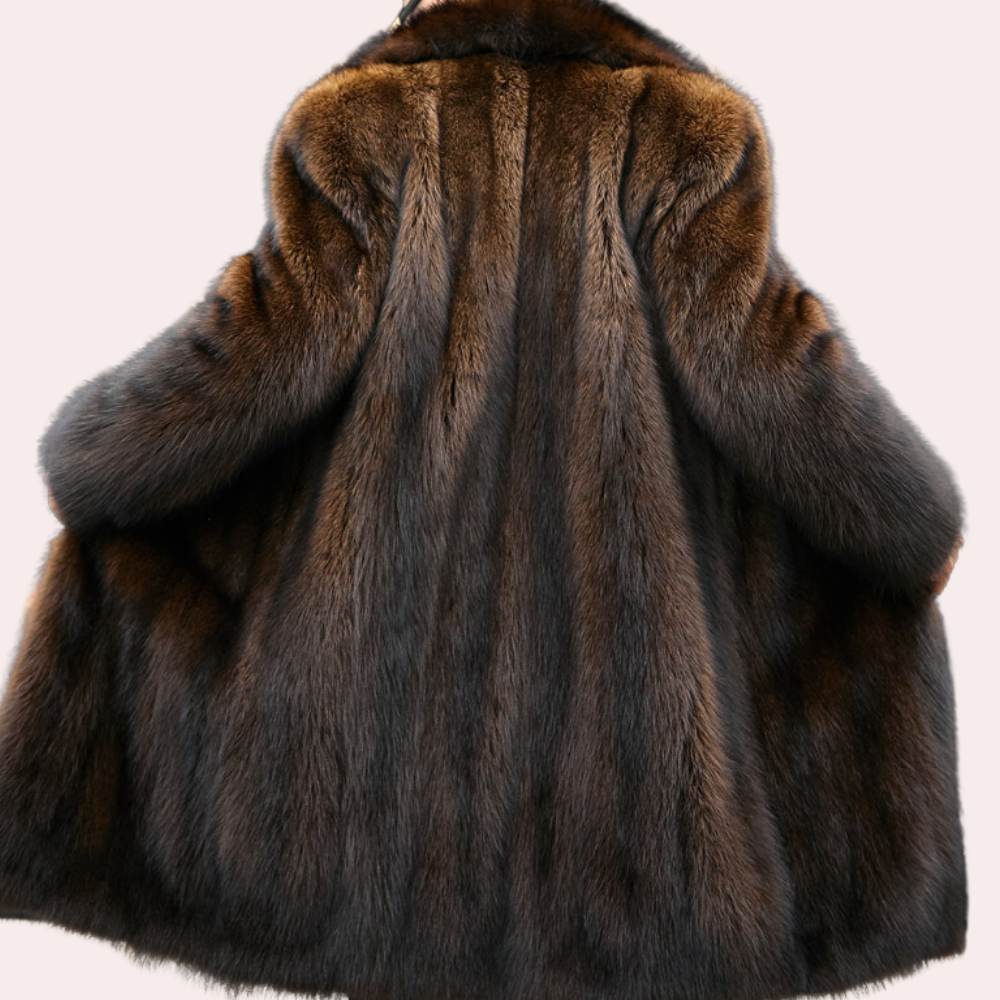 Men's Long Faux Fur Coat