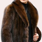 Men's Long Faux Fur Coat