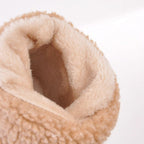 Botines de mujer con puño de sherpa y hasta el tobillo