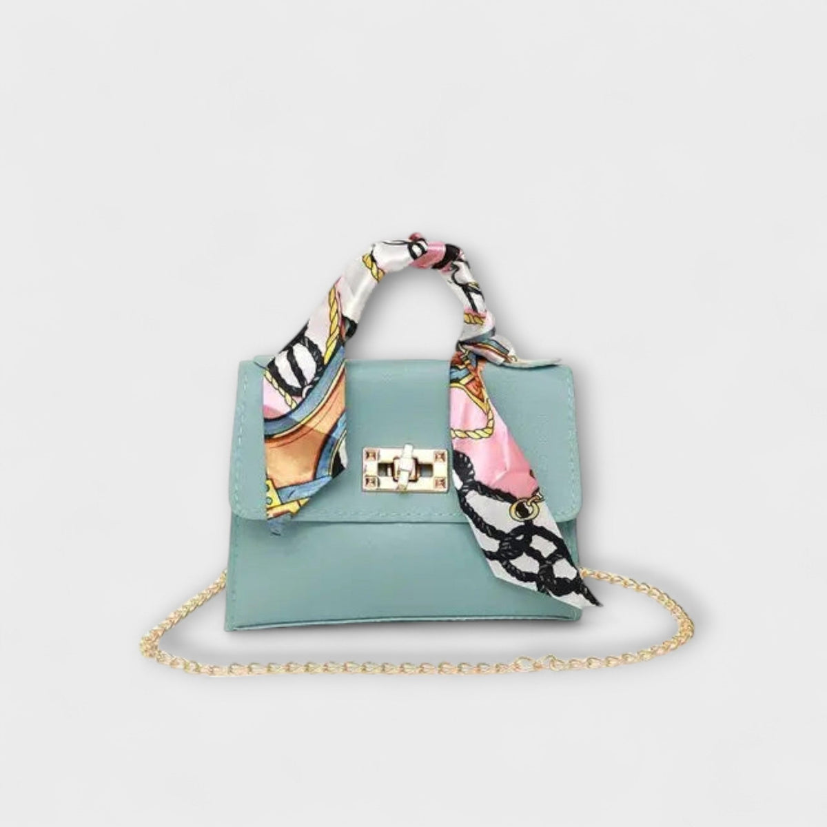 Sac bandoulière pour femme avec poignée foulard