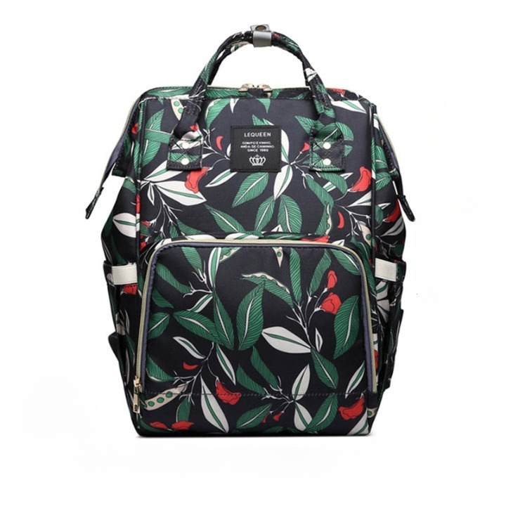 Sac à dos imprimé pour femme avec plusieurs poches