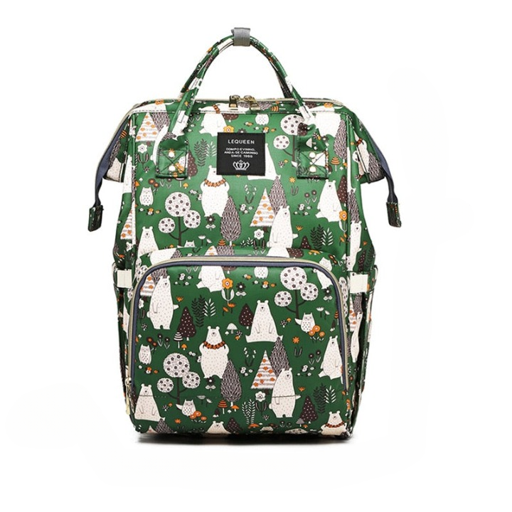 Sac à dos imprimé pour femme avec plusieurs poches