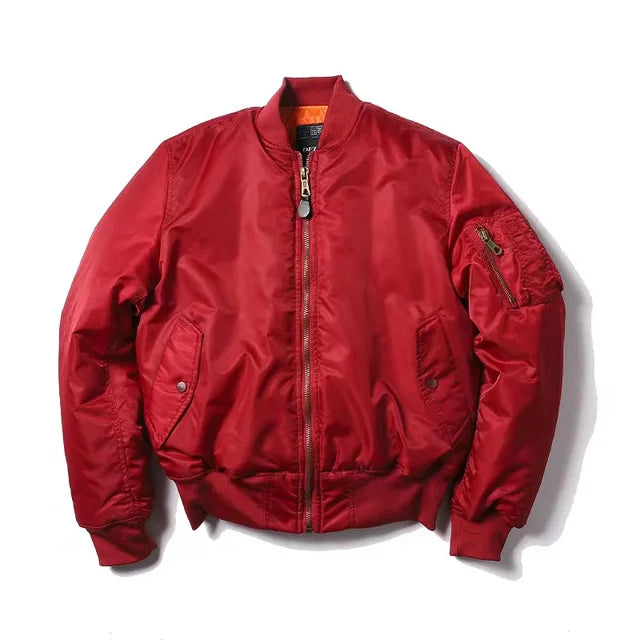 Klassische Bomberjacke mit Reißverschluss für Herren
