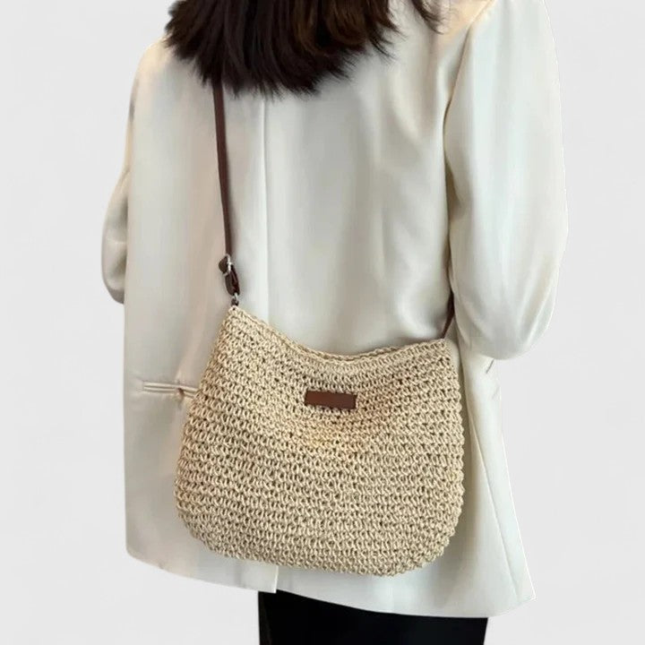 Bolso de hombro tejido para mujer