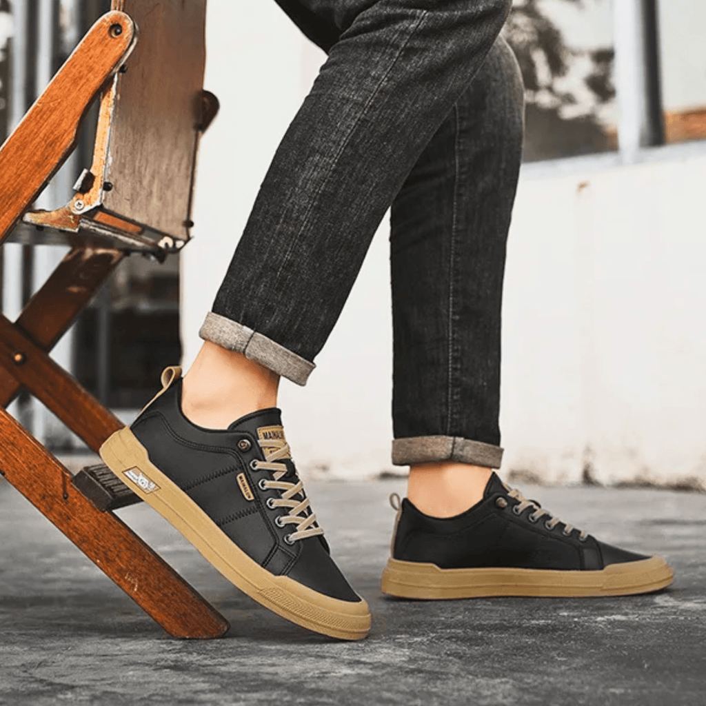 Minimalistische Freizeit-Schnürsneaker für Herren