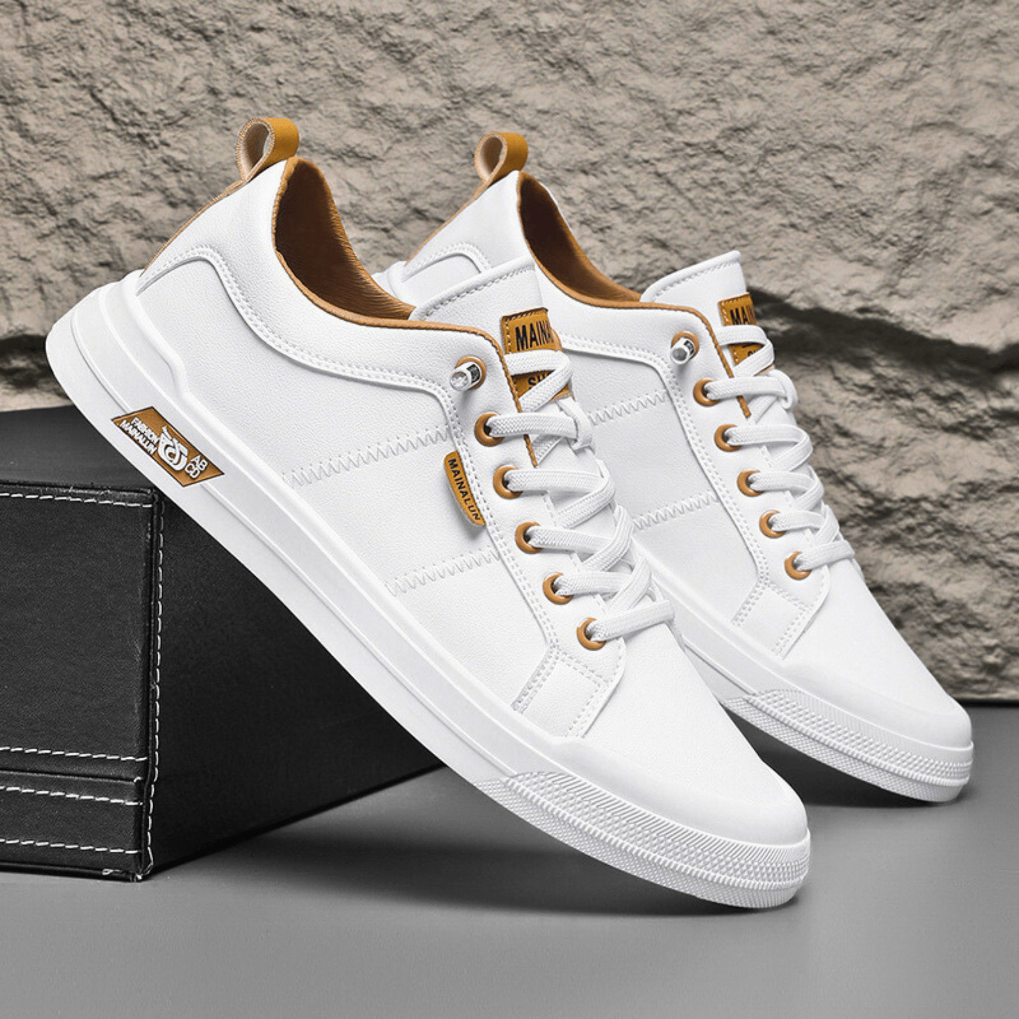 Minimalistische Freizeit-Schnürsneaker für Herren