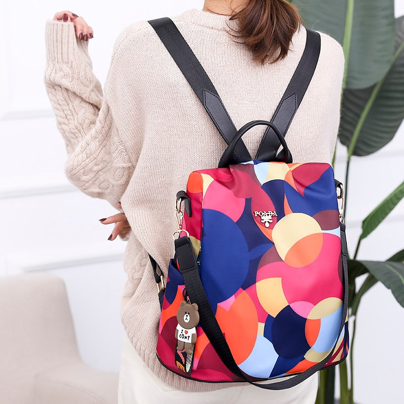 Mochila convertible multicolor para mujer