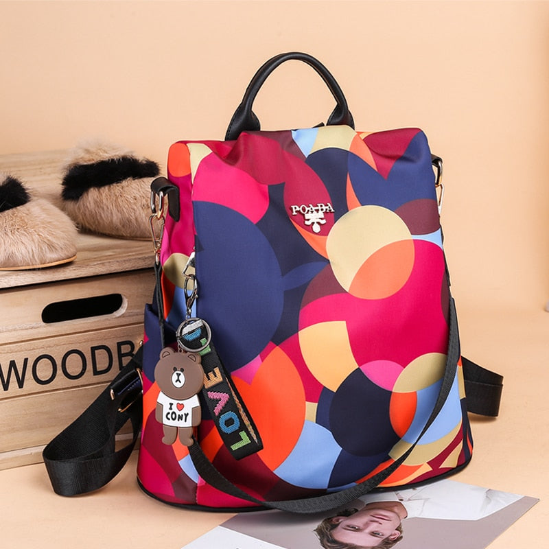 Mochila convertible multicolor para mujer