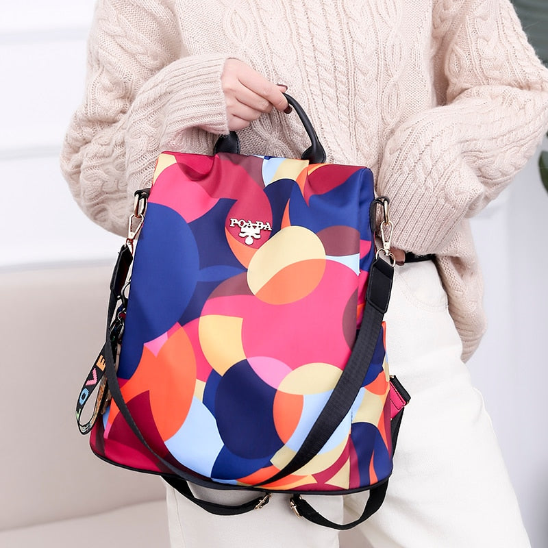 Mochila convertible multicolor para mujer