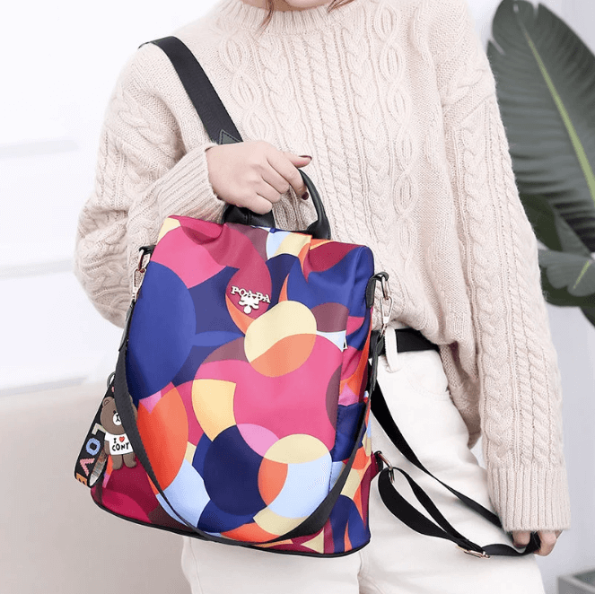 Mochila convertible multicolor para mujer