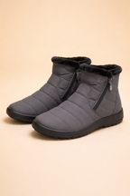 Damen-Schneestiefel mit Pelzfutter bis zum Knöchel