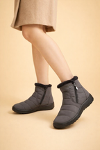 Damen-Schneestiefel mit Pelzfutter bis zum Knöchel