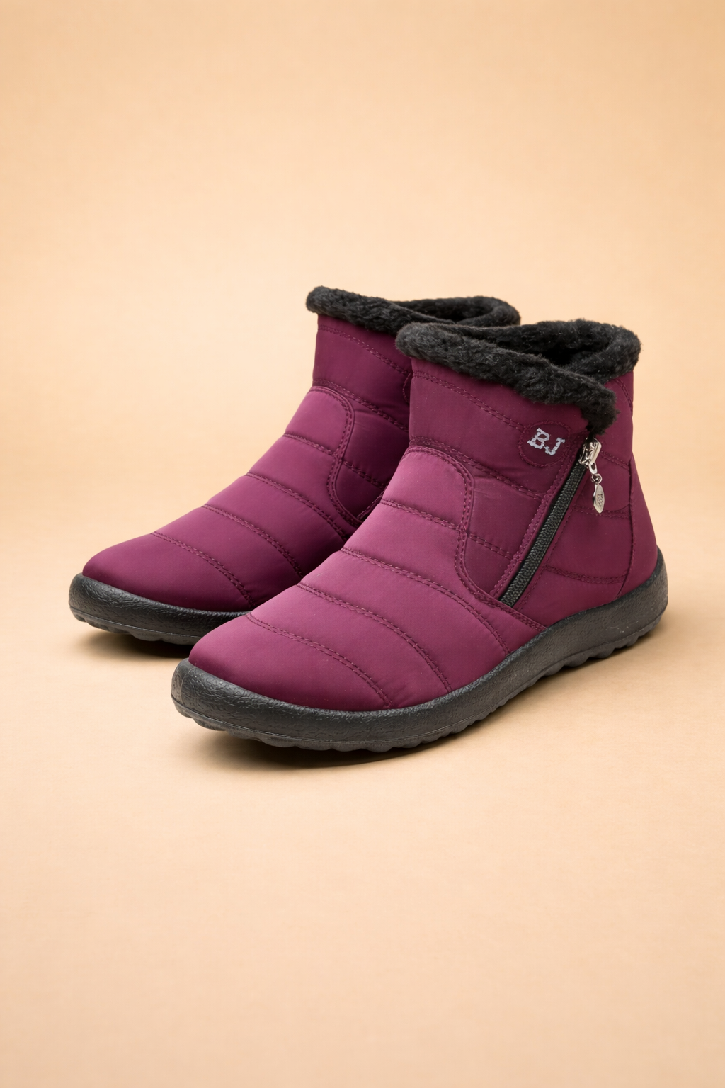 Bottines de neige pour femmes fourrées