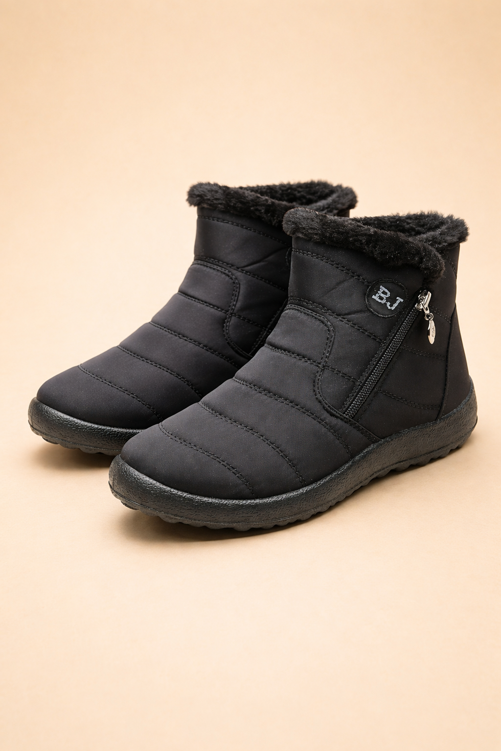 Bottines de neige pour femmes fourrées