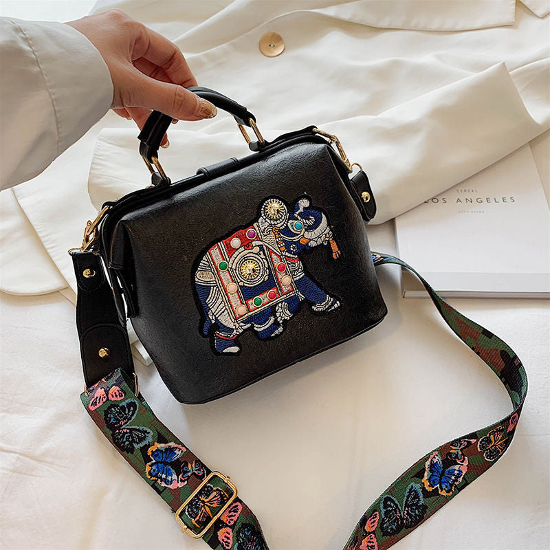 Sac à bandoulière pour femmes avec motif éléphant