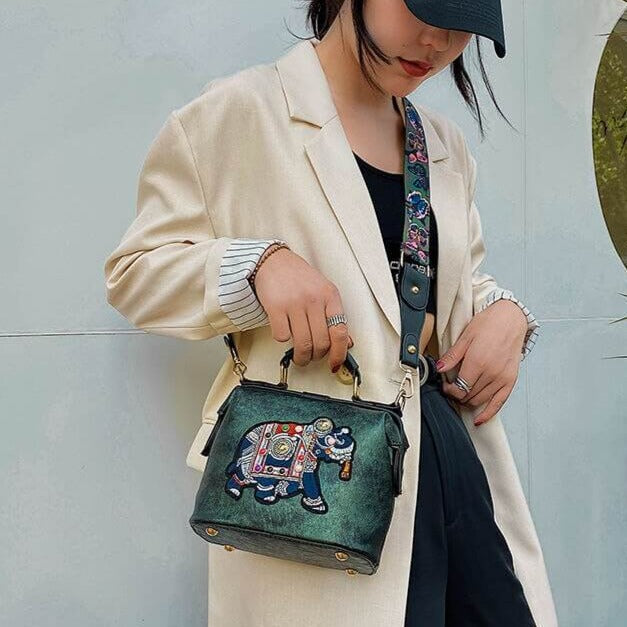 Women’s Elephant Detail Shoulder Bag