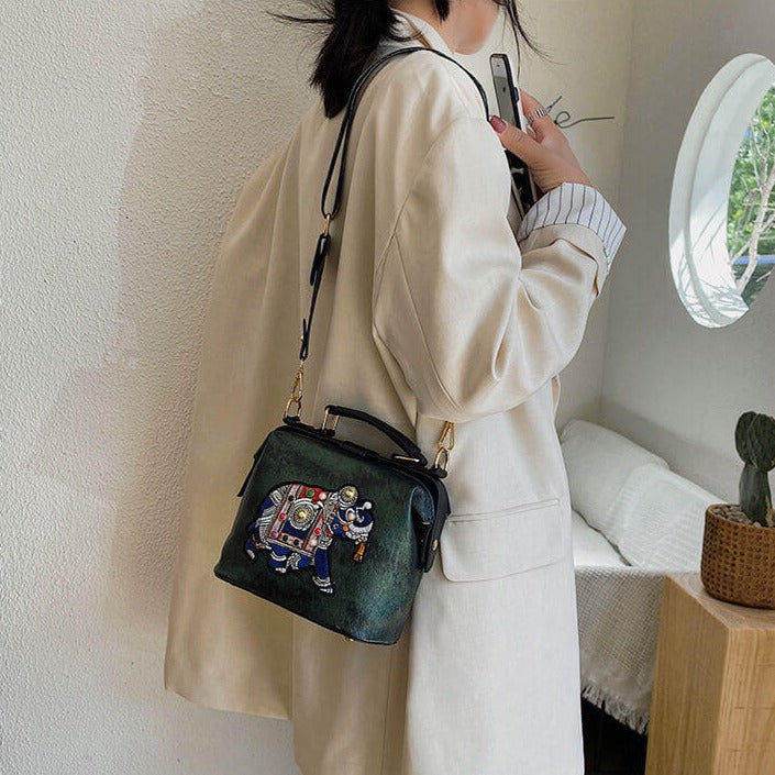 Women’s Elephant Detail Shoulder Bag