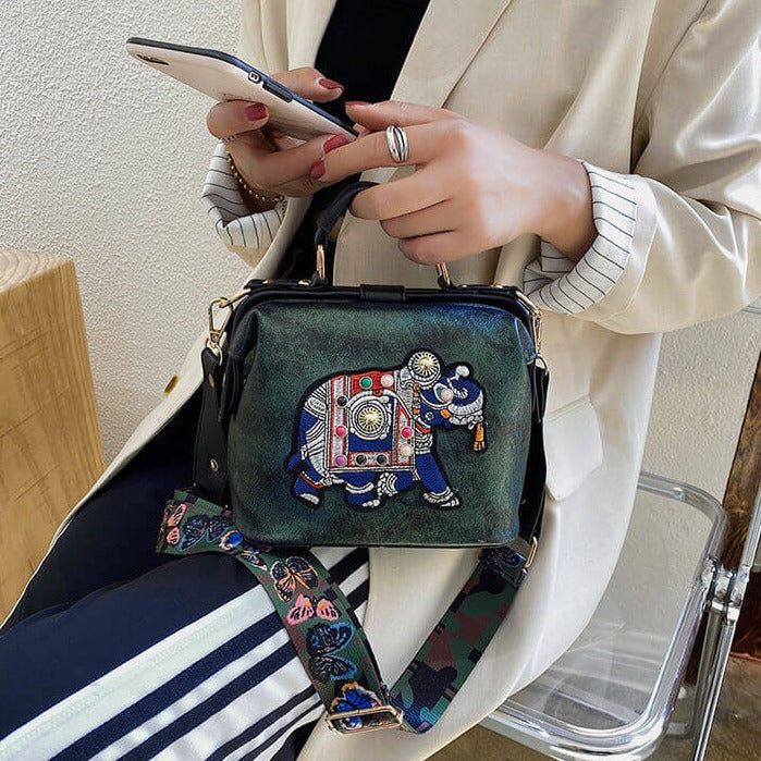 Women’s Elephant Detail Shoulder Bag