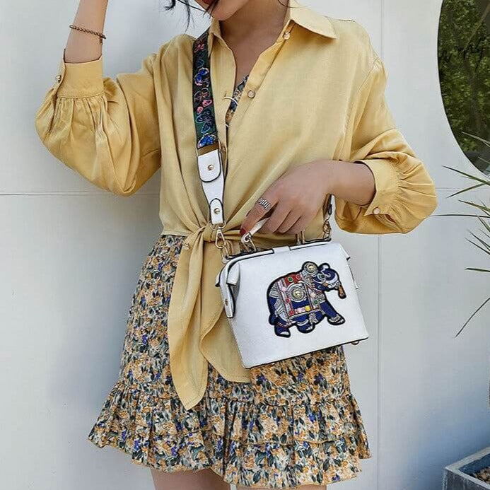 Women’s Elephant Detail Shoulder Bag