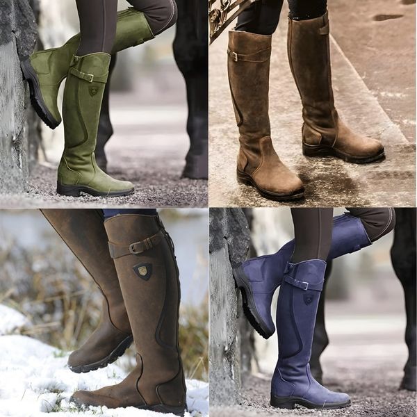 Botas altas de exterior con hebilla para mujer