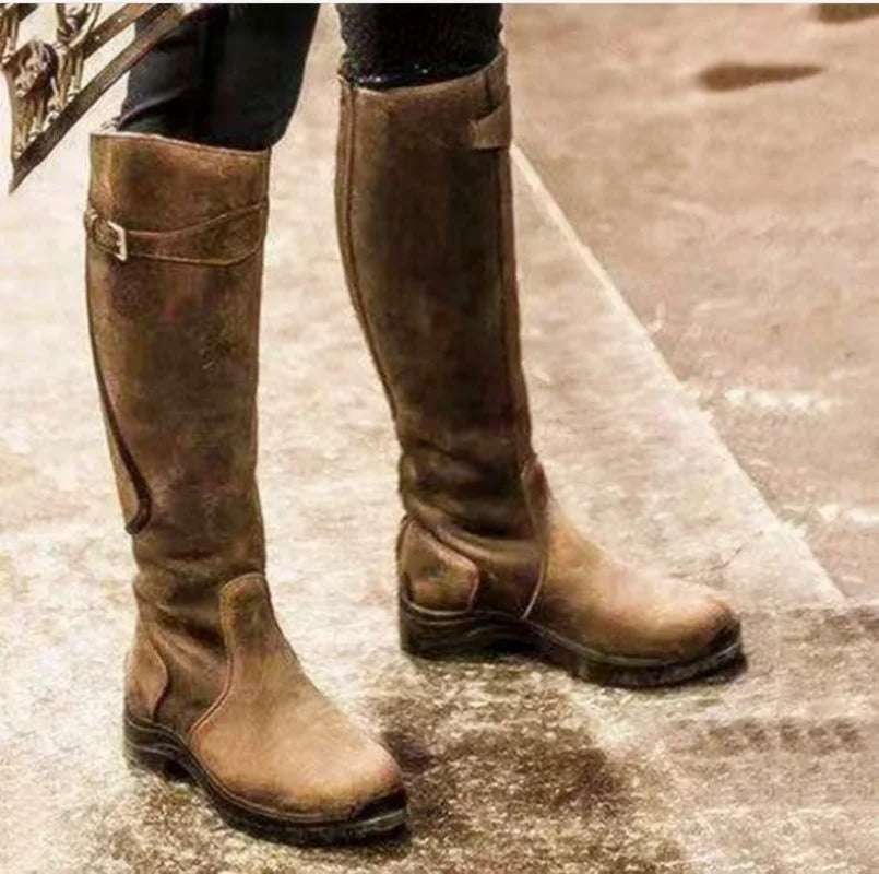 Bottes d’extérieur hautes pour femmes à boucle