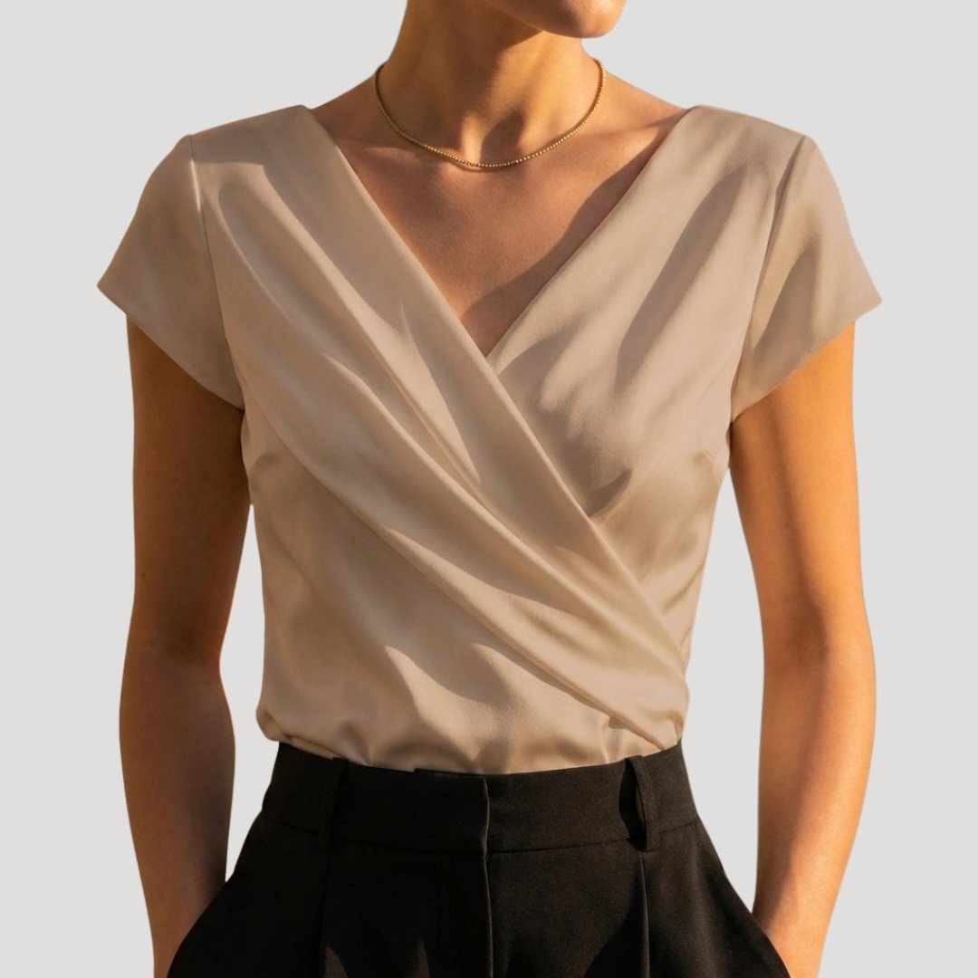 Women’s Elegant Wrap Blouse