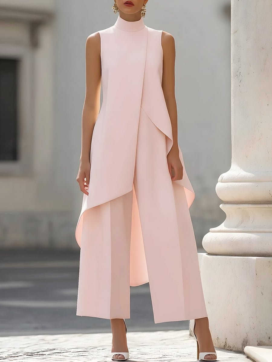 Women’s Asymmetric Tunic & Wide Leg Pants Set