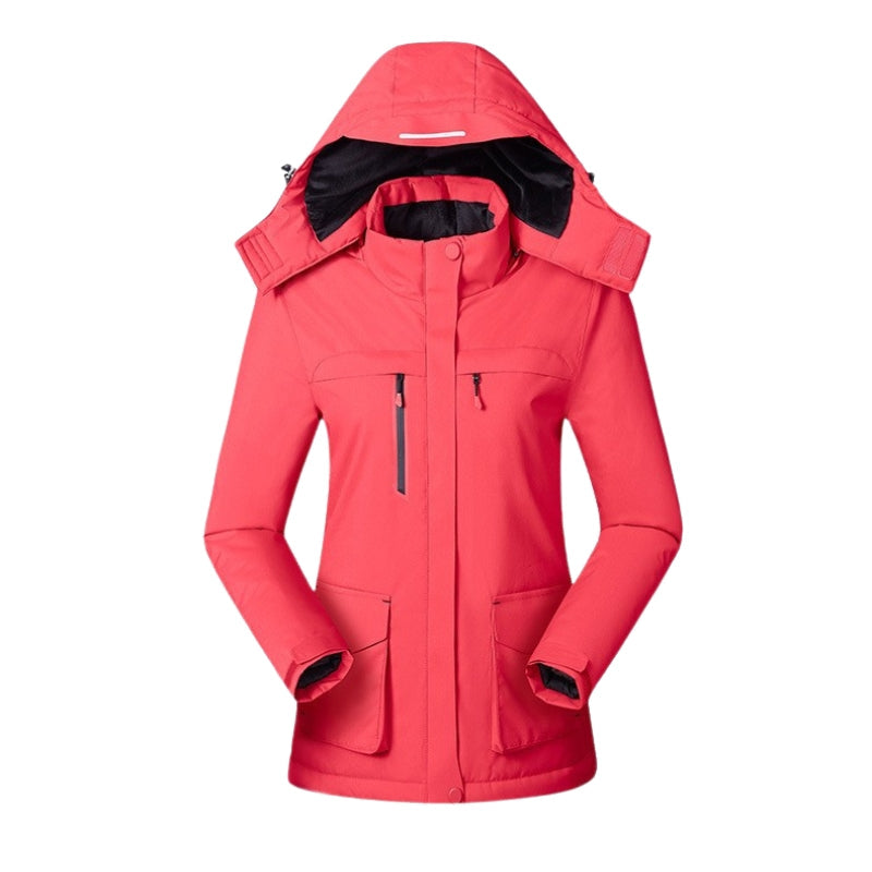 Damen-Softshelljacke mit Kapuze für Outdoor-Aktivitäten