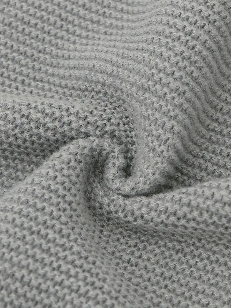 Lang, åbenstrikket cardigan til kvinder