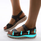 Damen Orthopädische Sandalen mit Fußgewölbeunterstützung und verstellbarem Komfortverschluss