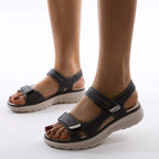 Damen Orthopädische Sandalen mit Fußgewölbeunterstützung und verstellbarem Komfortverschluss