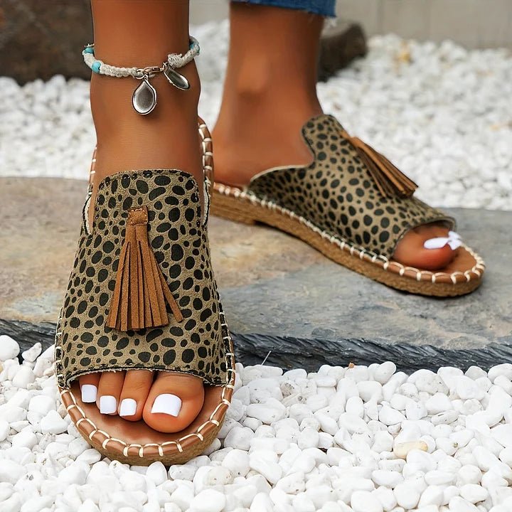 Women’s Bohemian Tassel Slide Sandals