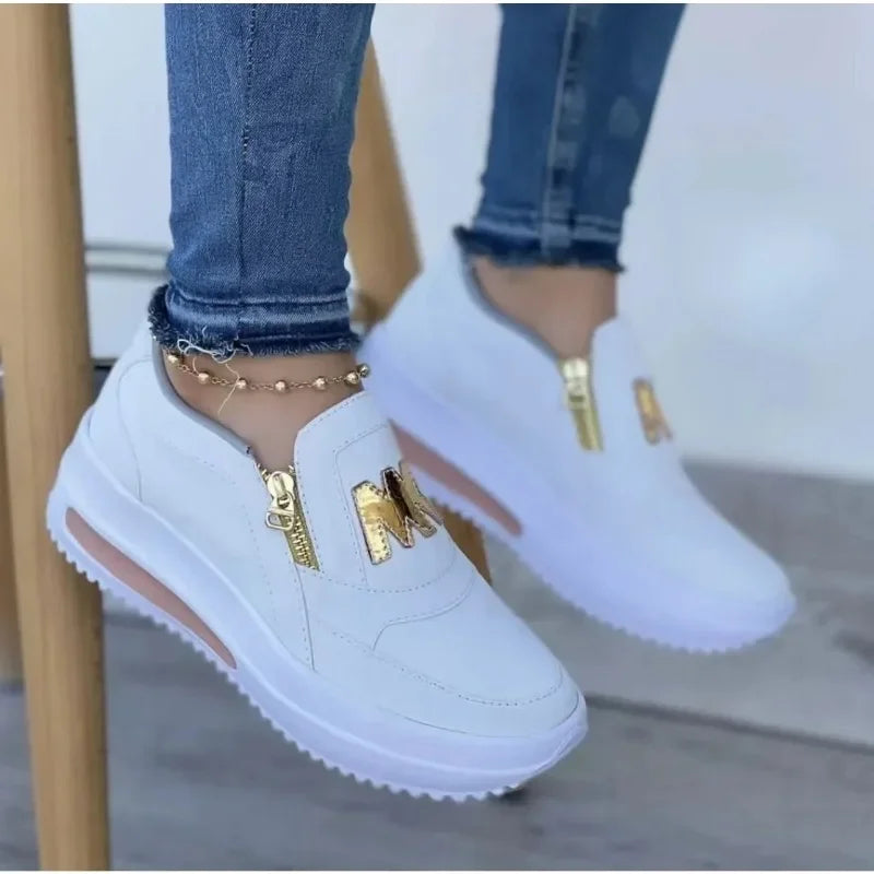 Women’s Zip Front Platform Sneakers